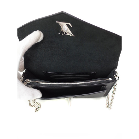 Louis Vuitton Pochette Lock Me Chain 2way Bag Black - Picture 4 of 6